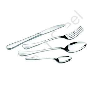 Couverts Couverts GLASSIA couleur argent couverts en acier inoxydable dîner couteau de cuisine cuillère fourchette ustensiles ensembles fête argenterie - Product Image 1