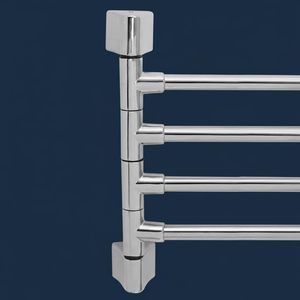 Toallero de pared de acero inoxidable con 4 brazos giratorios, barra colgante para decorar tu baño a un nivel superior - Product Image 4