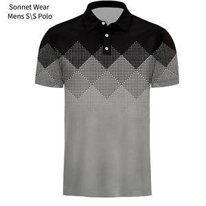 Camiseta Polo de Manga Corta para Hombre con Estampado Gráfico a Rayas - Product Image 1
