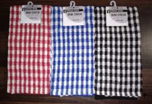 ผ้าเช็ดครัวลายตาราง ผ้าฝ้าย ซับน้ำเร็ว ขอบด็อบบี้ รูปทรงสี่เหลี่ยม - Product Image 3