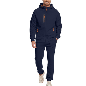 Chándal Personalizado con Nuevo Diseño, Cierre de Cremallera y Pedrería, Chándal de Alta Calidad para Otoño, Estilo Urbano, Holgado, Unisex, Conjunto de 2 Piezas - Product Image 6