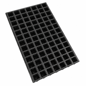 Bandejas de germinación cuadradas de 84 celdas de plástico HIPS con orificios de drenaje para semilleros - Product Image 3