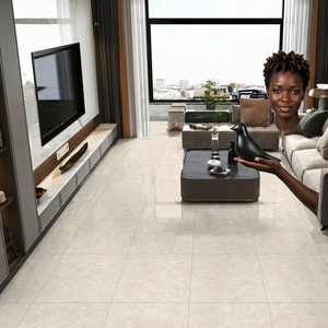 Angelo Mist Grey Marble Effect Porcelain Tiles 600x600mm 8mm Glossy Polished Ceramic Flooring 5 Year Warranty Acid-Resistant - Product Image 6