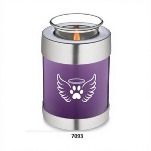 Urnas de Latón de Excelente Calidad para Cremación de Mascotas con Portavelas - Product Image 1