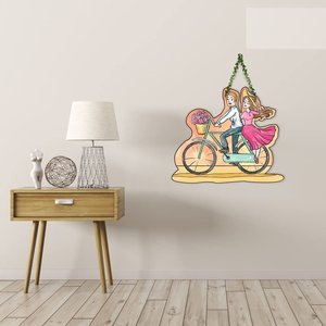 Décoration murale en bois pour couple Artvibes, cadeau de la Saint-Valentin pour partenaire, petite amie, petit ami, mari, femme - Product Image 2
