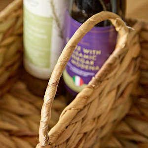 Water Hyacinth Kitchen Storage Utility <b>Basket</b> Handmade Storage <b>Basket</b> Wholesale Eco-friendly - Product Image 3