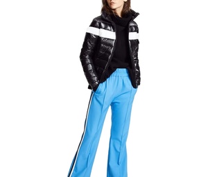 Blouson d'hiver matelassé personnalisé pour femme grande taille, à capuche, en coton tricoté uni, imperméable, respirant, pour l'extérieur et décontracté - Product Image 3