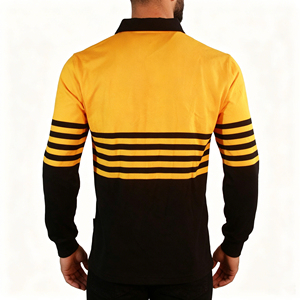 Maillot d'entraînement de rugby personnalisé, T-shirt de sport imprimé, léger, respirant, séchage rapide, tenue d'équipe pour hommes, adultes, clubs, écoles - Product Image 6