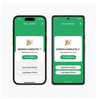 RoyalCraft TeamPomodoro, Aplicación de Temporizador Empresarial, Sesiones de Concentración, Pausas de Estudio, Potenciador de Productividad, Compatible con MAC/Linux/Android Flutter