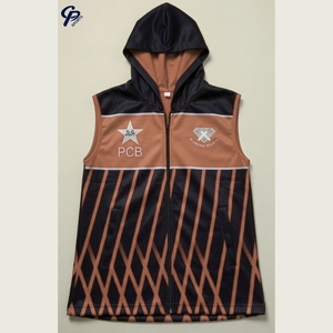 Custom Sublimated Cricket Training Sleeveless Hoodie - Quick-Dry <b>Athletic</b> Vest for Men - Product Image 4