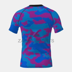 Camiseta de Entrenamiento Elástica para Hombre, Estilo Rashguard, para BJJ y MMA, con Diseño Frontal Sublimado, Logotipo Personalizado, Ropa Deportiva de Spandex/Poliéster, Ajustada - Product Image 4