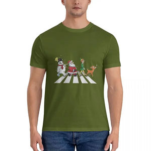 Camiseta navideña extragrande de alta calidad para hombre, camisetas navideñas divertidas informales, camiseta navideña de manga corta de verano, nuevo estilo. - Product Image 3