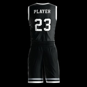 Ensemble d'uniformes de basketball imprimés 100 % polyester, grande taille, qualité supérieure, vente chaude, pas cher, impression par sublimation personnalisée - Product Image 5