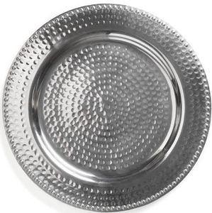 Luxury Wedding Metal Charger <b>Plate</b> for Elegant Banquet Restaurant Buffet and Home Dining Decoration - Product Image 3