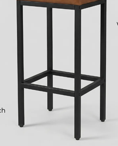 Wholesale <b>Stools</b>, Wood Dining <b>Stools</b> Set of 2 for Dining Room, Metal 2 PCS Bar <b>Stools</b> for Home Bar Kitchen, <b>Tall</b> Breakfast <b>Stool</b> - Product Image 2
