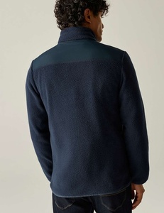 <b>Mens</b> Two Tone Fleece <b>Jacket</b> Full Zip <b>Sherpa</b> Lined Outerwear Regular Fit for Autumn Outdoor Wear 2026 - Product Image 6