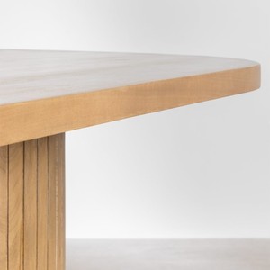 Table à manger ovale en bois de manguier Vandana Hexa Zentrix - Product Image 4