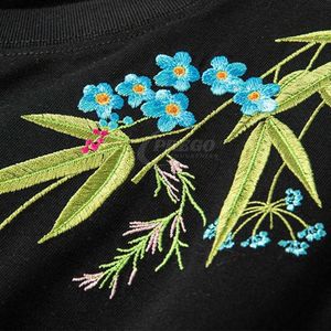 Camisetas Ligeras con Bordado 3D, Camisetas Personalizadas con Cuello Redondo, Mejor Precio en el Último Diseño Liso Teñido - Product Image 2