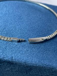 Pulsera de Cadena Tipo Tenis Flexible de Lujo en Oro Blanco de 9K con Diamantes Cultivados en Laboratorio de Corte Brillante y Acabado en Oro Blanco - Product Image 5