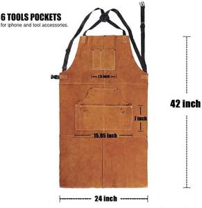 New Welding Protective <b>Apron</b> for Men Safety Protection Workplace Safety Supplies Safety Clothing <b>Work</b> Protection Orange - Product Image 6