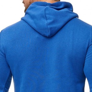 Sudadera con capucha y cremallera para hombre, de algodón premium, forro polar, impermeable, transpirable, con bolsillo, proveedor de fábrica al por mayor OEM ODM - Product Image 3