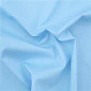 Wholesale Custom 100% Cotton Poplin Yarn Dyed Light Blue Dobby <b>Stripe</b> Men's Girls' Boys' Woven Fabric Shirt Blouse Dress Bag - Product Image 3