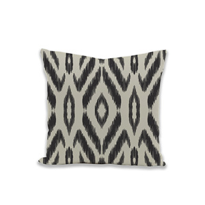 Modern Printed Geometric Pattern 100% Cotton Washable Cushion Cover Black White Decorative Pillow - Product Image 4