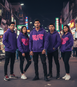 Sweat à capuche zippé Rexfit Sports Premium Streetwear délavé à l'acide, en tissu épais, brodé et imprimé, OEM ODM - Product Image 2