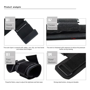 Customizable Options Unisex Breathable Cotton Wrist <b>Strap</b> Weight <b>Lifting</b> Support Training Gym Wrist with Hot Selling - Product Image 5