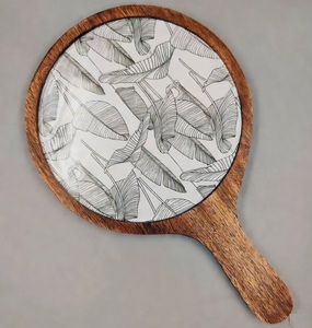 Plato de Madera para Servir Pizza con Diseño Impreso en Esmalte, Precio de Fábrica al por Mayor, Decoración para el Hogar, Hoteles y Restaurantes - Product Image 1