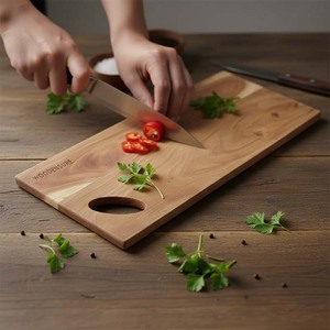 Tabla de Cortar Rectangular Grande de Bambú Sólido al por Mayor, Bloque de Cortar Desechable Apto para Lavavajillas - Product Image 4