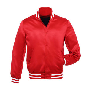 New Wholesale New Design Style Hot <b>Sale</b> High Quality Satin Waterproof <b>Winter</b> <b>Jacket</b> Custom Satin Lettermen <b>Jacket</b> For <b>Man</b> - Product Image 1