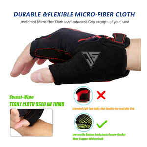 Guantes de ciclismo personalizados de medio dedo para motocross, guantes de carreras para motocicleta, guantes de verano para BMX, MTB, DH, para hombre - Product Image 4
