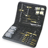 Pince à extensions capillaires professionnelle en acier inoxydable de qualité chirurgicale, micro-pinces, kit d'outils de salon, marque personnalisée