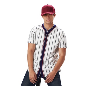 Venta al por mayor de moda blanco béisbol Jersey manga corta sublimación personalizada barato secado rápido malla uniformes de béisbol - Product Image 1