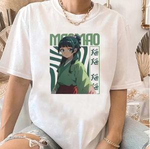 Camiseta de Mujer con Bordado Floral, Suave y Elástica, Cuello Redondo, Manga Corta, Corte Holgado, 100% Algodón, Transpirable, Primavera/Verano - Product Image 5
