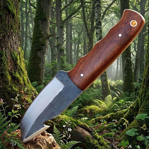 Custom Hunting Tracker Knife <b>Leather</b> Sheath Handmade Damascus Steel Waterproof Survival Camping <b>Tool</b> for All Seasons - Product Image 2