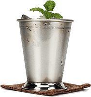 Copas de Cóctel Mint Julep de Acero Inoxidable Ecológicas de Primera Calidad con Logotipo Personalizado Grabado con Láser para Fiestas, Bares, Clubes y Pubs