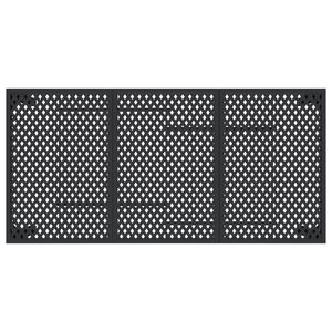 Table de jardin en acier thermolaqué anthracite 65,0 x 31,5 x 28,3 po - Product Image 5