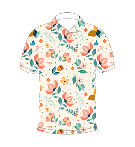 Men’s <b>White</b> Floral Print <b>Polo</b> Shirt Casual Short Sleeve Summer Collared Fashion Golf T Shirt Breathable Soft Top - Product Image 4