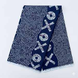 Tissu en coton imprimé africain Ankara Kitenge, conception de logo personnalisée pour la production de vêtements, service d'usine OEM ODM en gros - Product Image 1