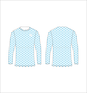 Camiseta de Manga Larga para Hombre, Blanca con Camuflaje Rosa, Diseño Abstracto con Puntos, Cuello Redondo, Estilo Casual, para Calle, Gimnasio y Entrenamiento - Product Image 3