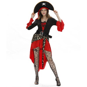 Costume de pirate sexy pour femme, déguisement d'Halloween, tenue de capitaine pirate, uniforme de jeu de rôle pour femme - Product Image 3