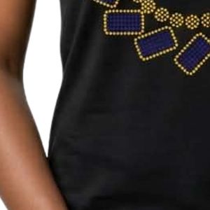 T-shirt en coton personnalisé à manches courtes et col rond pour femme, coupe ajustée, imprimé diamants, style décontracté estival, streetwear respirant et écologique - Product Image 6