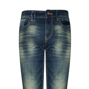 <b>Men</b> Straight <b>Jeans</b> Knitted Denim Vintage Washed Breathable Eco-Friendly Midweight Casual Summer Fall OEM Wholesale Bulks - Product Image 5