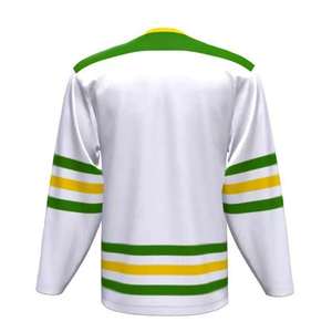 2026 Custom Made Fully Printed Ice Hockey Jerseys Long Sleeves V <b>Neck</b> Quick Dry Washed Ice Hockey Jerseys Set With Low MOQ - Product Image 5