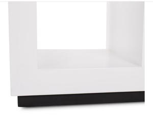 Modern White Wood <b>Console</b> <b>Table</b> <b>Narrow</b> Pedestal Storage Stand for Entryway Hallway Stair Area Living Room Furniture - Product Image 5