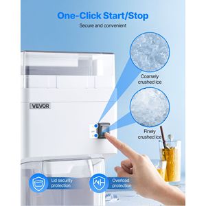 Macchina Elettrica Professionale per Ghiaccio Tritato 300W con Motore Premium, Capacità 1.91QT/1.8L, Tritaghiaccio in Acciaio Inox di Grande Formato - Product Image 5