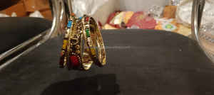 ชุดกำไลข้อมือทองเหลืองแบบปรับความเงางามเครื่องประดับหรูหราสำหรับผู้หญิงแฟชั่น - Product Image 6