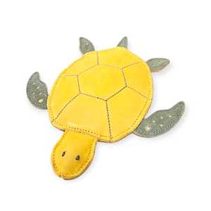 Cute Cartoon <b>Turtle</b> Squeaky Leather Chew <b>Toy</b> Small Size Durable Indoor for Dogs Heavy-Duty New - Product Image 2